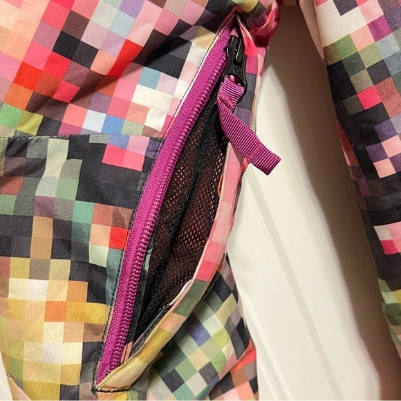Women BURTON DRYRIDE Pink Pixilated Cadence Snowboard Hooded XXS Ski Snow Jacket - Picture 6 of 13